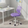 ELJGET Ergonomic Office Chair for Teens, Height Adjustable Desk Chair with Rolling Wheels, Breathable Backrest & Soft Seat - 2 of 4