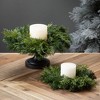 12" Lush Douglas Fir Christmas Mini Wreath, Green - 3 of 3