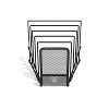 MyOfficeInnovations 6 Compartment Wire Mesh Letter Holder Matte Blk 24402460 - 3 of 4