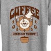 Women's - Instant Message - Coffee Helps Me Thrive Short Sleeve Graphic T-Shirt - 2 of 4