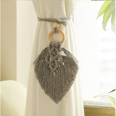 Bohemian Colorful Leaves Curtain Tiebacks-Tree City
