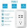 Itopfox USB Wall Charger with Surge Protection, 5 Outlets & 4 USB Ports (1 USB-C), 3-Sided Power Strip for Home, Office, Travel - ETL Listed - 2 of 4