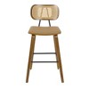 Bekrvio 26'' Counter Height Bar Stools, PU Leather Upholstered - 3 of 4