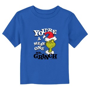 Toddler's Dr. Seuss Grinch You’re a Mean One Portrait T-Shirt - 1 of 3
