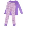 RuffleButts SoftSnooze Big Girls Ruffle Long Sleeve Pajama Set - 2 of 4