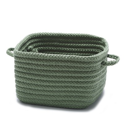 Colonial Mills Simply Home Shelf Square Storage - Moss Green 10"x10"x7" 100% Polypropylene Square