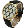 OLIVIA PRATT GEOMETRIC PATTERN LEATHER STRAP WATCH - 2 of 4
