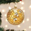 Old World Christmas Hanging Mouth-Blown Glass Ornament for Trees, Bee Blessed Round Ball - 3 of 4