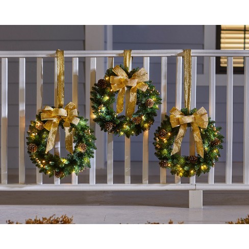 Indoor Mini Wreaths, Set of Three