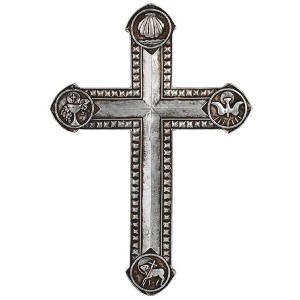 FC Design 7.5"H Decorative Cross in Silver Religious Sculpture Wall Decoration - Silver - 1 of 3