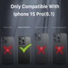 MyBat Pro Maverick Series MagSafe Case w/ Holster and Tempered Glass for Apple iPhone 15 Pro (6.1) - Grey - 2 of 4