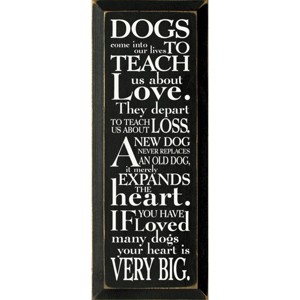 Slickblue Pet Loss Wall Decor – Sentimental Dog Quote Wood Sign – Rustic Home Accent for Dog Owners 7x18, Color Options - 1 of 3