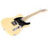 Monoprice Retro DLX Plus Solid Ash Electric Guitar | Right Orientation, Wilkinson Bridge and SS Pickups, with Gig Bag, Blonde with Maple Fretboard - 3 of 4
