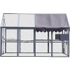 Amber Sports Outdoor Cat House Cat Enclosures 110" Large Kitten Playpen with Platforms,Upgrade Waterproof Cover-Grey - 4 of 4