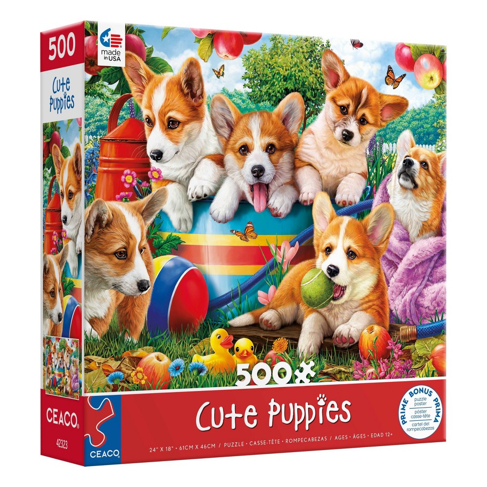 Ceaco Image World: Cute Puppies Jigsaw Puzzle - 500pc