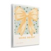 Stupell Industries Shine Bright Yellow Bow Wall Plaque Art - 2 of 4