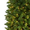 Nearly Natural Pre-Lit LED Slim Green Mountain Pine Artificial Christmas Tree Clear Lights - 2 of 4