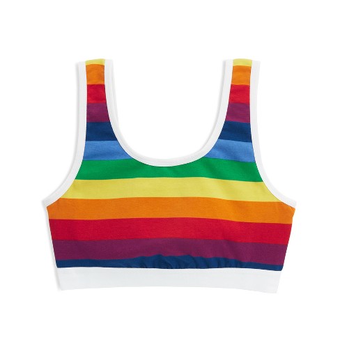 TomboyX, Intimates & Sleepwear, Tomboy X Rainbow Pride Bra Unlined  Essentials Sports Bra Like New Size Small