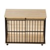 Tinyhomie Large Dog Crate Furniture Wooden Kennel with Tray for Medium Large Dogs - 3 of 4