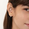 Girls' Half Hoop Screw Back Sterling Silver Earrings - In Season Jewelry - 3 of 4