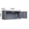 Metal Wall Storage Cabinet, Wall Mounted Garage Storage Cabinet, Metal Tool Organizer for  Kitchen Warehouse Office Bathroom - 3 of 4