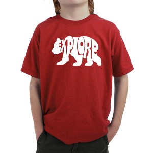 LA Pop Art Explore - Boy's Word Art T-Shirt - 1 of 4