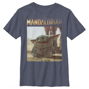 Boy's Star Wars The Mandalorian The Child Scene T-Shirt - 1 of 3