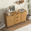Bella Depot 47.2" Sideboard Buffet Cabinet with 3 Drawers & 2 Doors - 4 of 4