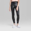 Wild Fable high waisted faux leather liquid legging black Large