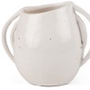 HomeRoots 7" Cream Speckle Ceramic Amphora Table Vase - 4 of 4