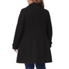 Agnes Orinda Women's Plus Size Single Breasted Long Sleeve Fleece Warm Overcoats - 4 of 4