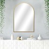 Cheung's Cheungs Nuvelle Curve Top Gold Metal Framed Wall Mirror - 4 of 4