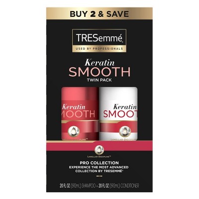 Tresemme Keratin Smooth Pro Collection Shampoo & Conditioner Bundle - 40 fl oz