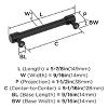 Amerock Faircrest Pull for Cabinets, Drawers, and Furniture - 4 of 4