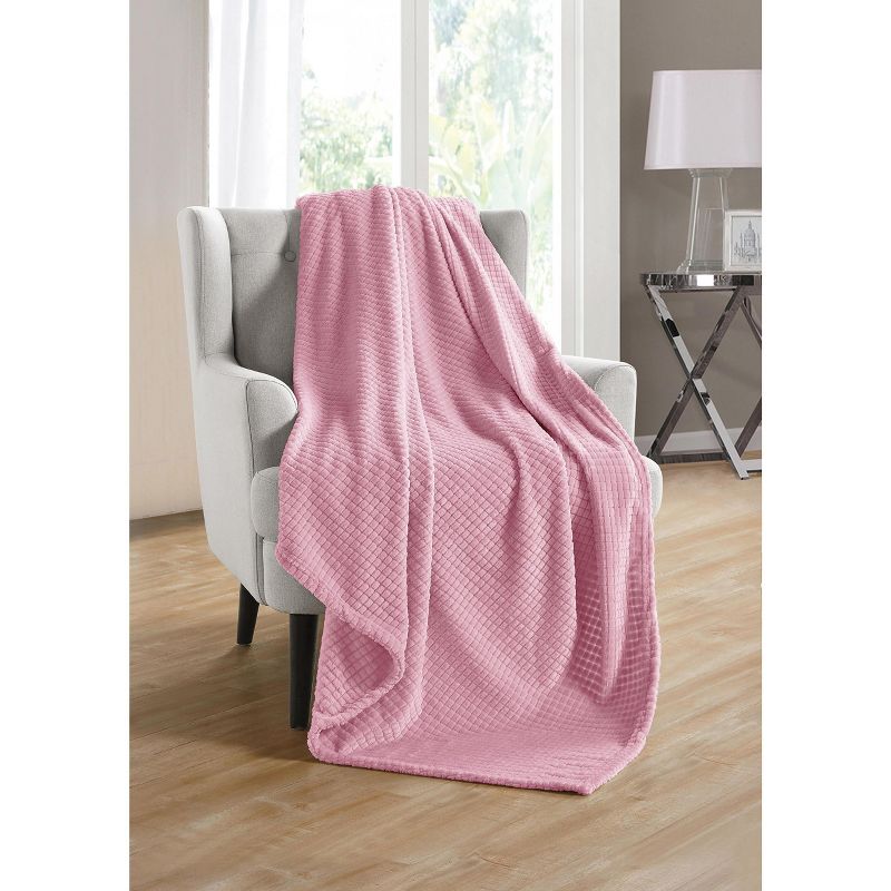Kate Aurora Living Ultra Soft And Plush Tufted Hypoallergenic Fleece Throw Blanket Covers, 1 of 2