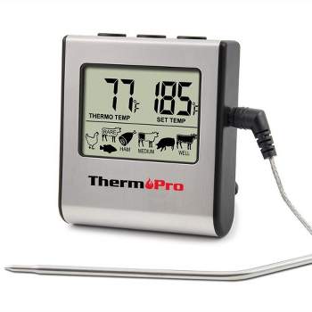 Taylor 1470FS 5 1/4 Digital Cooking Thermometer and 24 Hour Kitchen Timer  with 48 Cord