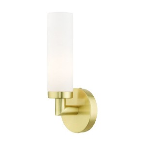 Livex Lighting Aero 1 - Light Sconce in  Satin Brass - 1 of 1