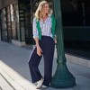 Lands' End Women's Knit High Rise Pleated Wide Leg Pants - 4 of 4