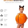 4e's Novelty 3-Pack Inflatable Basketballs 20" Beach Ball For Party Pool Decor & Games, Perfect For Basketball Decorations For Birthday Party Setups - 2 of 4