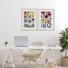 Stupell Industries Scandinavian Wild Flowers 2pc Framed Print Under Glass Set - 2 of 4