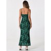 INSPIRE CHIC Women's Mesh Floral Sleeveless Stretchy Bodycon Cocktail Maxi Dress - 4 of 4