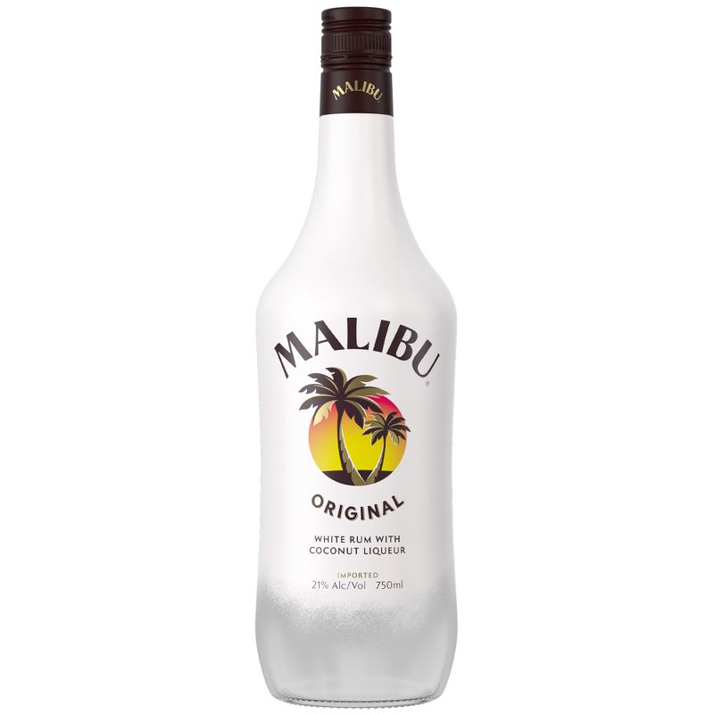 Malibu Coconut Caribbean Rum - 750ml Bottle, 1 of 9