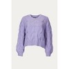 Women's WIDE CANDY CABLE-KNIT SWEATER - DESSIN STUDIO - 2 of 2