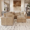 Cloud Couch Modular Sectional Sofa,100.5" V Shaped Couch, Convertible Wide Seater With Ottoman, 6 Seater For Living Room Set - 2 of 4