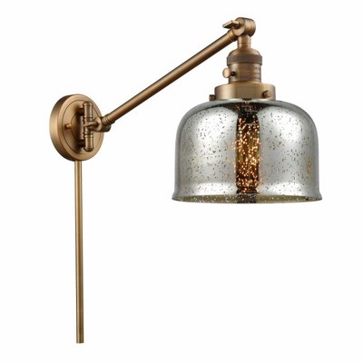 Bell - 1 Light Swing Arm Wall Sconce In Industrial Style-25 Inches Tall and 8 Inches Wide