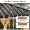 10x12FT Outdoor Hardtop Gazebo, Double Roof Heavy Duty Aluminum Gazebo with Netting, Metal Frame, All-Weather Protection Canopy for Patio, Garden - 4 of 4