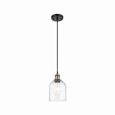 Bella - 1 Light Cord Hung Mini Pendant In Industrial Style-9.5 Inches Tall and 5.5 Inches Wide