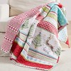 Comet & Cupid Holiday Quilted Throw Green - Merry & Bright - 2 of 4