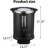 12 L/80 Cups Coffee Urn-3.8 gal Double Wall Commerical Coffee Maker for Buffet Catering Wedding Gathering,Large Capacity Hot Coffee Dispenser - 2 of 4