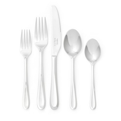 Kit Kemp by Spode 20-Piece Cutlery Set, 18/10 Stainless Steel, Dishwasher Safe, Versatile Serving Flatware, Ideal for Appetizers, Desserts, Snacks